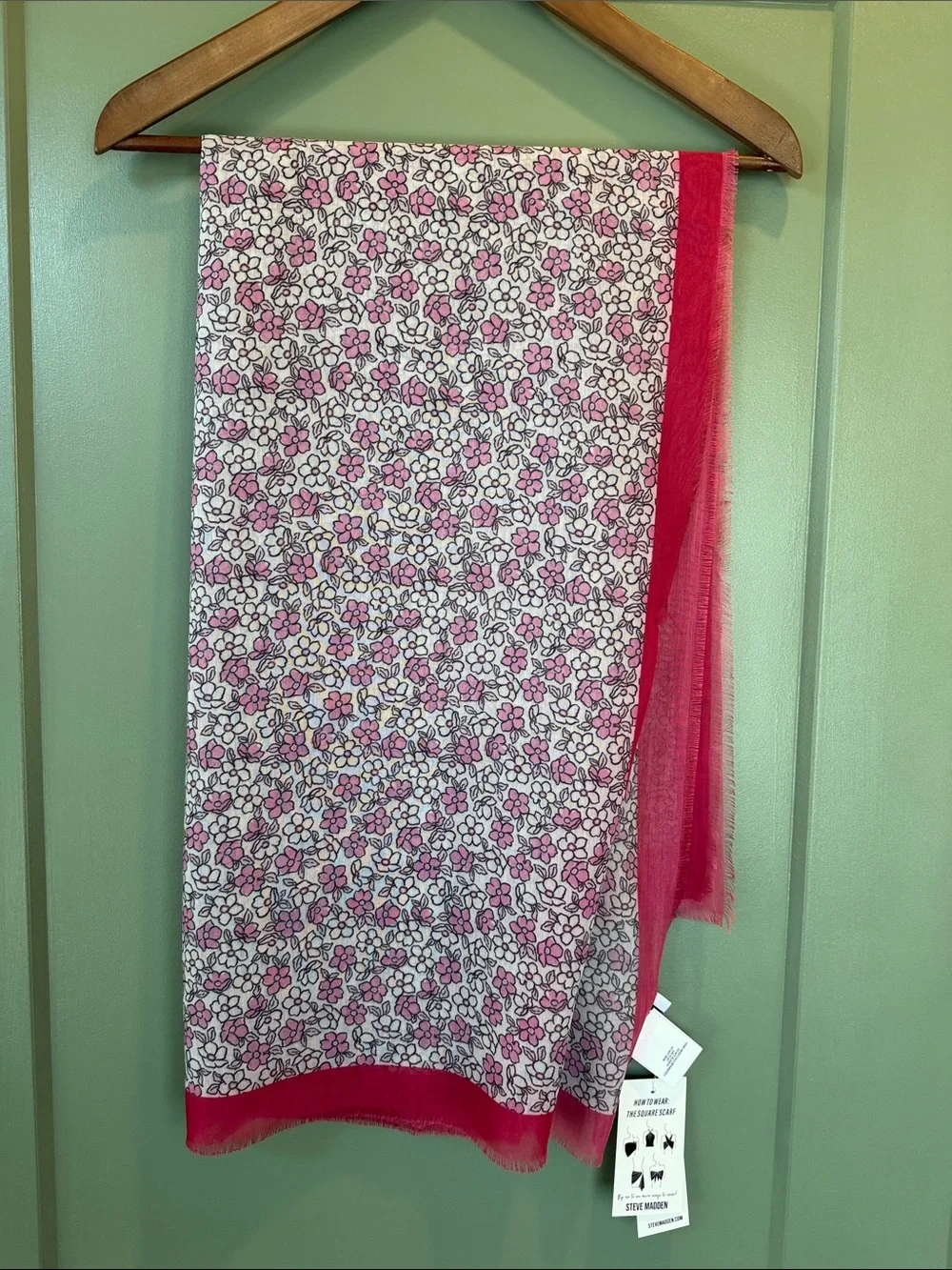 Steve Madden Floral Gauzy Scarf - NWT